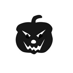 Halloween pumpkin silhouette icon