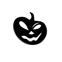 Halloween pumpkin silhouette icon