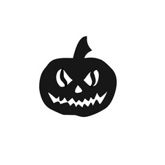 Halloween pumpkin silhouette icon