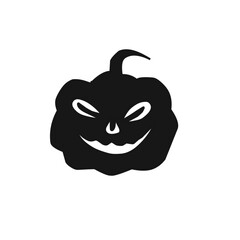 Halloween pumpkin silhouette icon