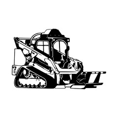 Forest Mulcher - Equipment - Special Vehicles, Heavy Equipment Stencil Cut File