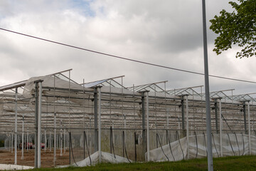 Obraz premium Eine Halle wird abgerissen