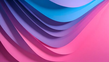 Vibrant Colorful Curves Background, Artistic Display of Color Spectrum and Paper Texture, abstract color stripe pattern, graphic, pink, blue, purple palette.