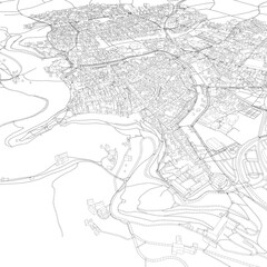 Fototapeta premium 3D illustration of city and urban in Rothenburg ODT Germany 