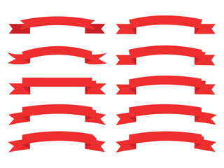 Eps Vintage Banner Ribbon Clipart Vector. Ribbons banner. Ribbon elements. Starburst label. Vintage. Modern simple ribbons collection. Vector illustration.