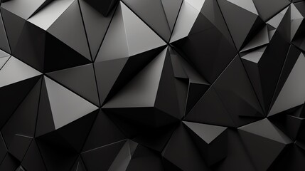 Obraz premium Abstract geometric pattern of black triangles. Modern and futuristic design.