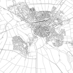 3D illustration of city and urban in Nordlingen Germany