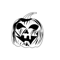 hand drawn halloween pumpkin icon