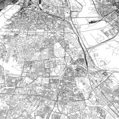 Naklejka premium 3D illustration of city and urban in New Delhi India