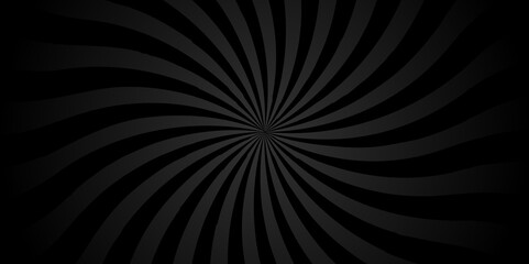 	
Vector Abstract black and gray sun rays sunburst backdrop background. seamless retro vintage burst sunrise sunbeam element spiral striped illustration sunray template wallpaper design.