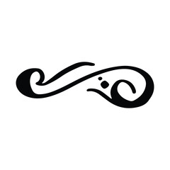 Vintage decorative element. Hand drawn vector illustration for design and decoration. Vintage dividers, frames, swashes and flourishes.