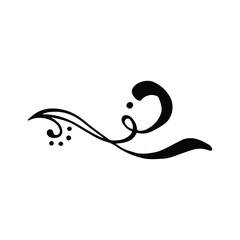 Vintage decorative element. Hand drawn vector illustration for design and decoration. Vintage dividers, frames, swashes and flourishes.