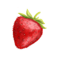 strawberry on white background
