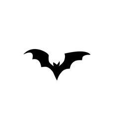 Black silhouettes of bat