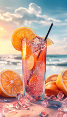 Fresh juice lataar behind the beach