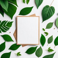 frame with leaves
