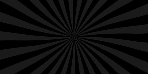 	
Vector Abstract black and gray sun rays sunburst backdrop background. seamless retro vintage burst sunrise sunbeam element spiral striped illustration sunray template wallpaper design.