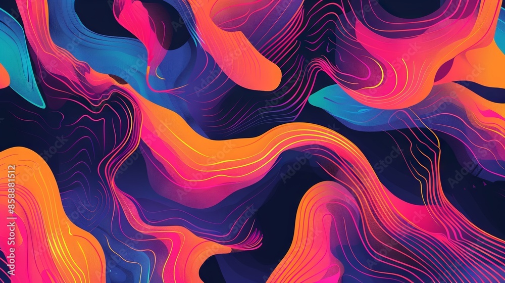 Wall mural vector abstract graphic design with geometric banner pattern background - web template for modern di