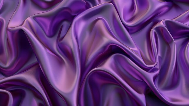 3d background with silk texture. Background with elegant purple silk texture, silk wavy texture background