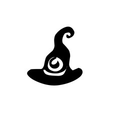 halloween witch hat icon