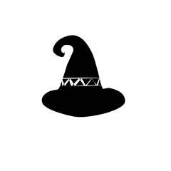 halloween witch hat icon