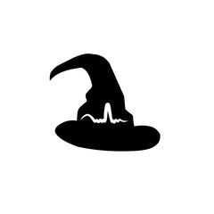 halloween witch hat icon