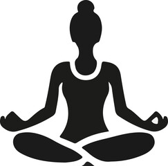 A woman doing yoga illustration