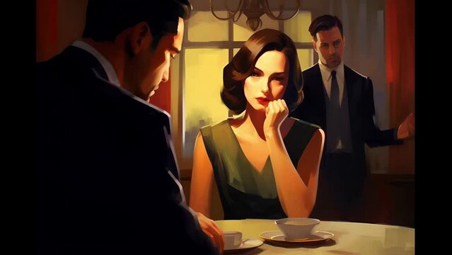 Sad woman talking to her husband because she was caught cheating with other men