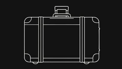 Flat Style Suitcase Vector: A Versatile Travel Graphic