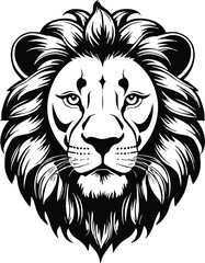 Lion face. Art & Illustration