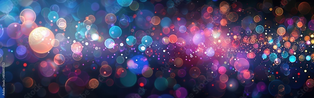 Fototapete a colorful background with many small circles. the circles are of different sizes and colors. the ba