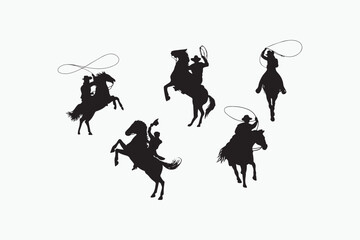 Horse silhouette vector style with a white background