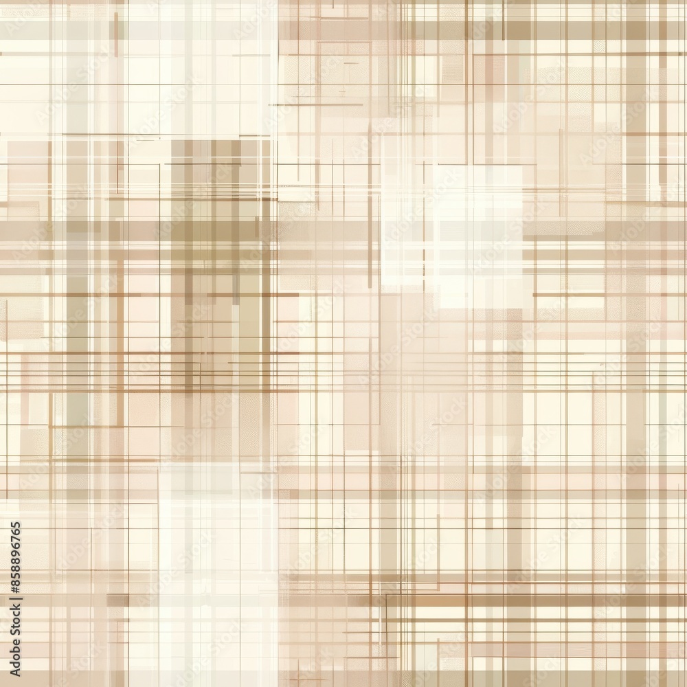 Poster A patterned background with a white and brown color scheme. The pattern is made up of squares and lines