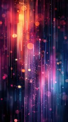 Hi-tech and futuristic vertical video background with gradient hues, ideal for contemporary social media posts.