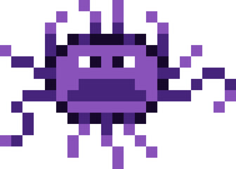 Purple Alien Pixel.