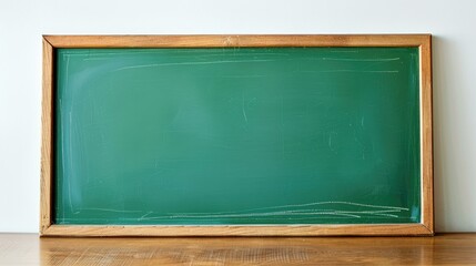 Green chalkboard on white background