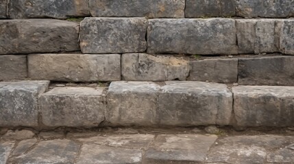 Fototapeta premium Weathered stone staircase textures.