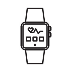 Wearable Smartwatch Icon Ideal for Technology and Gadgets