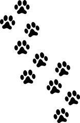 Fototapeta premium Cat Footprints