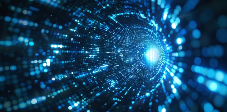 Abstract technology background showcasing high-speed global data transfer, ultra-fast broadband, and digital tech motion. Highlights connection, speed, and network in a cyber tech setting.