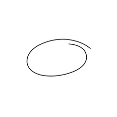 hand drawn doodle ellipses