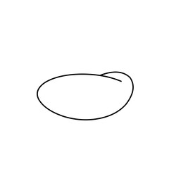 hand drawn doodle ellipses