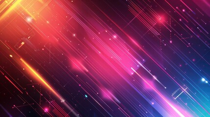 Naklejka premium Cutting-edge futuristic background with hi-tech designs and gradient hues, ideal for showcasing technological innovations.