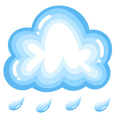 cloud and raindrop