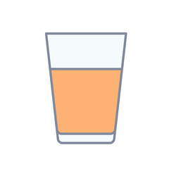 Orange juice vector icon