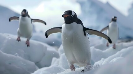 Obraz premium Kaiser Pinguine. 