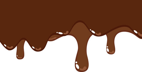 Melted Chocolate Corner Border