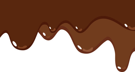 Melted Chocolate Corner Border
