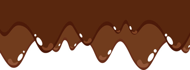 Melted Chocolate Corner Border