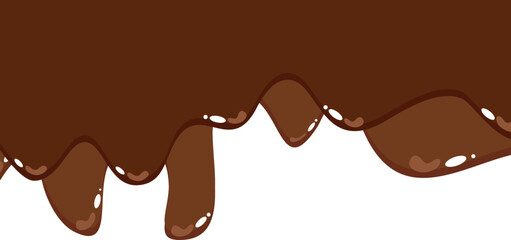 Melted Chocolate Corner Border